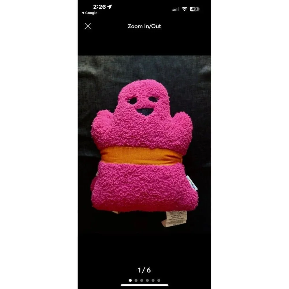 BNWT Novogratz 2 Pink Ghost Pillows One Boy & One TikTok Viral Halloween